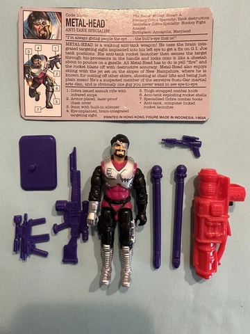 1994 Vintage Gi Joe..............METAL HEAD 100% Complete Cover