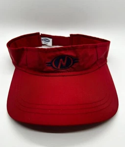 Old Navy Red Visor Cap Hat Adult Adjustable 100% Nylon - Picture 1 of 7