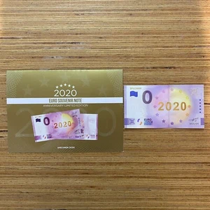 Billete de recuerdo 2020 0 euros lámina de oro - conjunto de 2 clásicos + aniversario - Imagen 1 de 9