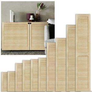 Möbel Tür Lamellentür offene Lamellentüren Holz Schranktür Kiefer Einbauschrank - Bild 1 von 21