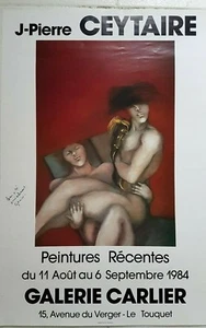 Jean-Pierre Ceytaire  Galerie Carlier Affiche. Jean-Pierre Ceytaire  Galerie Car - Picture 1 of 10