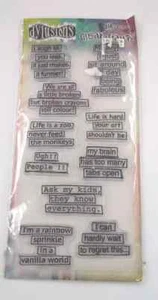 Dylusions Clear Stamps Clearly More Quotes Ranger Clings - Bild 1 von 3