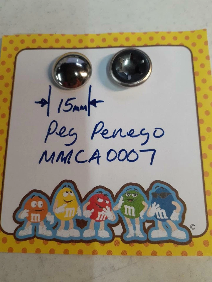 Peg Perego MMCA0007 7mm Axle Cap Nut With Body Genuine 15mm od  - Image 1 of 1