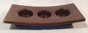 Soporte de candelabro de cerámica marrón “efecto corteza”, diseñado por Jaliang - Imagen 1 de 11