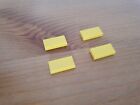 4 x Lego Yellow Plate Bricks (1x2)