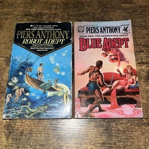 Piers Anthony lot of 2 paperback books from the Apprentice Adept Series - Picture 1 of 1