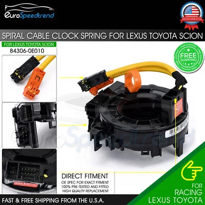 Spiral Cable Clock Spring for Toyota Highlander Tundra Camry 4Runner Corolla - Image 1 of 4