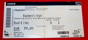 Altes Konzertticket - BLACKMORE`S NIGHT - 2010 - Bild 1 von 1