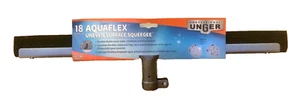 Escobilla de goma profesional Unger 18" Aquaflex superficie desigual negra DW18 ventana vidrio - Imagen 1 de 4