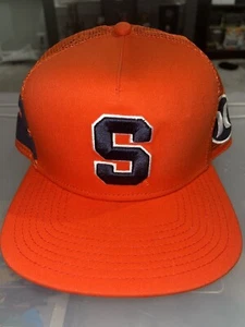 Vintage Hurley Syracuse Orange Adjustable Trucker Hat - Picture 1 of 6