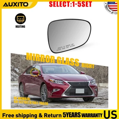 Espejo retrovisor térmico derecho cristal apto para Lexus LS460 CT200h ES350 GS450h LS600h ES300h 1-5X Foto 1 de 4