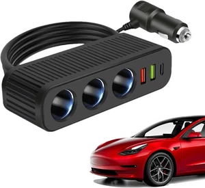 Caricabatteria auto 12V/24V distributore accendisigari PD QC3.0 3.1A USB 120W ITA - Foto 1 di 18