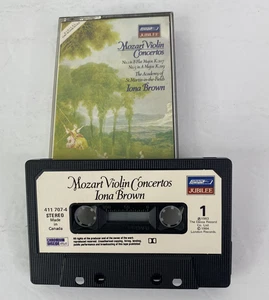 Iona Brown - Mozart Violin Concertos CASSETTE TAPE TESTED No 1 & 5 - Picture 1 of 7
