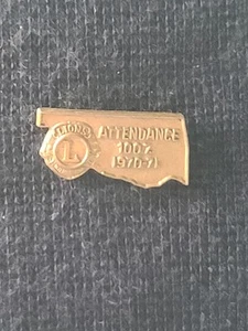 LIONS CLUB - VINTAGE 1970-71 - 100% TEILNAHME PIN - Bild 1 von 9