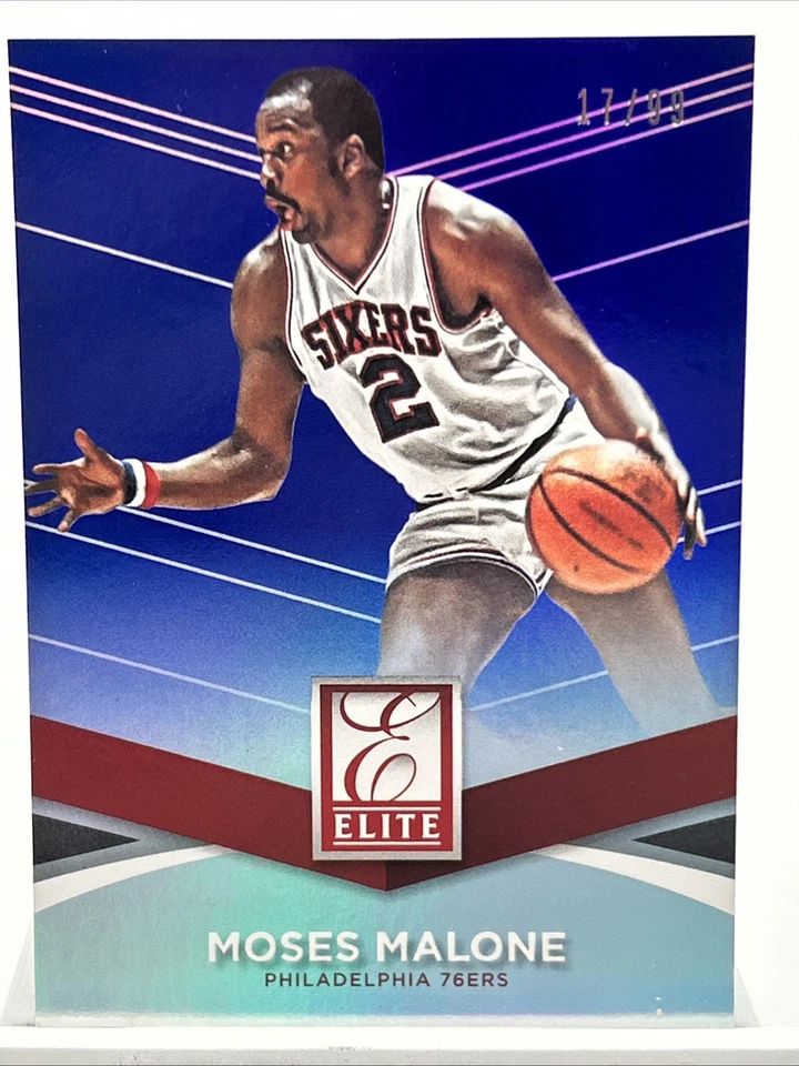 Moses Malone 2014-15 Panini Donruss Elite Set Blue /99 #84 HOF - Image 1 of 3