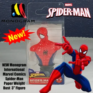 NEW Monogram International Marvel Comics Spider-Man Paper Weight Bust 3" Figure - Picture 1 of 11