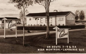 LAPRAIRIE, Canada, PREVILLE CABINS, near Montreal RPPC posted 1951 - Picture 1 of 4