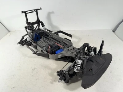 Traxxas Rally 4x4 XL-5 1/10 Rally Car Roller Slider Chassis w/ Servo Used - Image 1 of 4