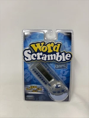Radica Word Scramble Electronic Handheld Game 2000 New Working - Image 1 of 4