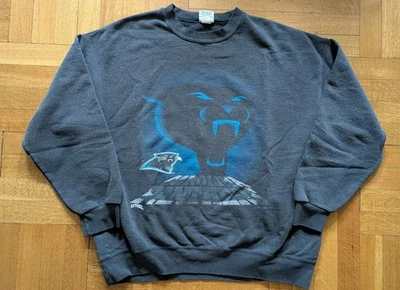Carolina Panthers Crewneck Sweatshirt Size XL Nutmeg Vintage 1993 Football NFL - Imagem 1 de 2