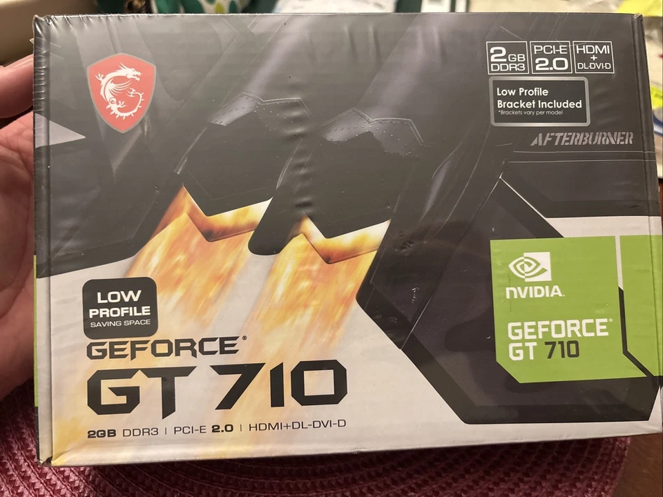 MSI GeForce GT 710 2GB DDR3 Graphics Card Sealed - Image 1 of 2