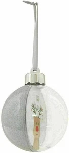 Deknudt S66FJ6 Weihnachtskugel Foto einfügen silber Glitzerfarbe - Bild 1 von 3