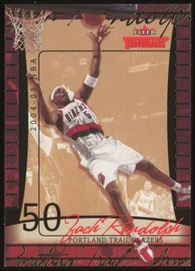 Zach Randolph #42 2004-05 Fleer Throwbacks 50 Portland Trail Blazers SP /50 - Picture 1 of 3