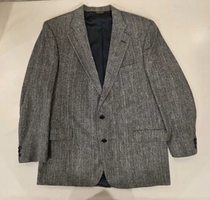 Blazer John Weitz Vintage Gris Para Hombre Dos Botones. Talla 48 - Imagen 1 de 10