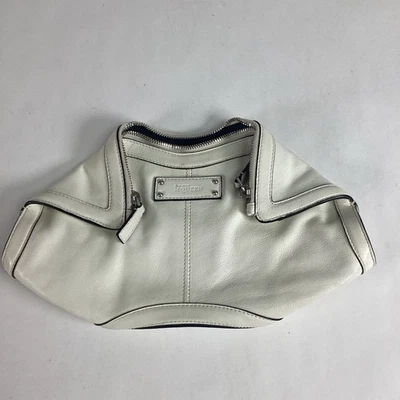 Alexander McQueen De Manta White Leather Clutch - Image 1 of 4