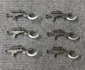 lot 6 figure's Accessories Guns Weapons for GI Joe bbi star wars figure 3.75" P8 - Imagen 1 de 9