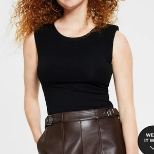Bar Ill Women's Round-Neck Sleeveless Bodysuit Black 2X NWT - Picture 1 of 8