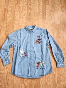 Disney Besticktes Halloween Jeanskleid Shirt Pooh Tigger PiigletEeyore Gr. S Neu - Bild 1 von 7