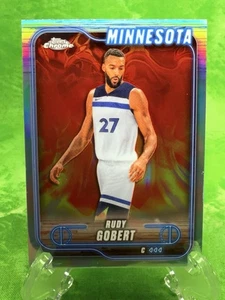 Rudy Gobert - Refractor - 2024-25 Topps Chrome Basketball #90 Timberwolves - Bild 1 von 11