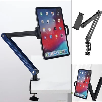 Long Arm Tablet Stand Phone Holder Lazy Bed Desk Mount For iPhone iPad Tablet - Image 1 of 4