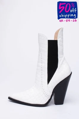 RRP€940 CESARE PACIOTTI Leather Chelsea Boots US8.5 UK5.5 EU38.5 Patent Pull On - Image 1 of 4