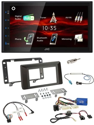 JVC USB Bluetooth Lenkrad DAB 2DIN Autoradio für Dacia Duster ab 2021 - Bild 1 von 4