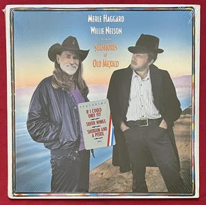 MERLE HAGGARD WILLIE NELSON~SEASHORES OF OLD MEXICO LP MINT SEALED! (1987) ORIG - Picture 1 of 2