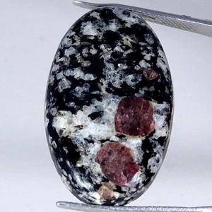 34.80Cts 100% Natural Royal Ruby Fall Oval Cabochon Gemstone 20X33X5MM - Picture 1 of 4