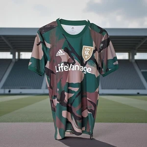 adidas Real Salt Lake Camo 21 Pre-Match MLS Soccer Jersey XS Aeroready Football - Picture 1 of 6