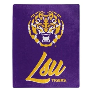 LSU Tigers NCAA 50" x 60" Plush Throw Blanket Northwest Company - Picture 1 of 1