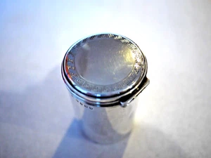 Georgian Silver Cylindrical Lidded Box, Fully Marked, John Reilly, London 1814 - Picture 1 of 11