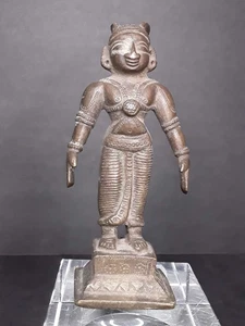 19th C. Indian Bronze Standing Hindu Figure of Chakravartin - Picture 1 of 10