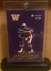 2023 Asa Turner Washington/Florida Onit🔥RARE SSP ON CARD AUTO 9 Series 3/9🔥 - Bild 1 von 2