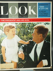 LOOK MAGAZINE Dec 3 1963 Vol 27 No 24 President Kennedy and Son 122 pg Exclusive - Picture 1 of 7