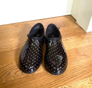 Sloggers Womens Size 9 Polka Dot Garden Rain Shoes Waterproof - Picture 1 of 10