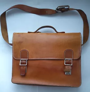Business Bag Tasche Aktentasche Attache Studenten Umhängetasche Echtleder + TOP - Bild 1 von 14
