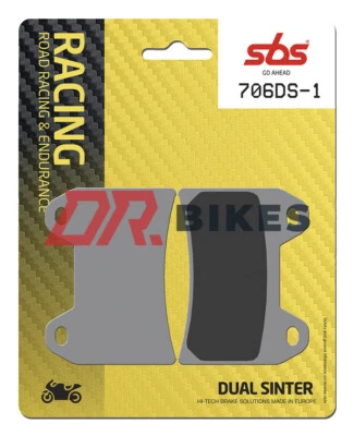 Ducati MONSTER 800 Dark 2003 SBS Dual Sintered Front Brake Pads 706DS-1 - Image 1 of 4