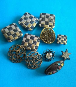 11X Lot de Vieux Boutons Divers Anciens - Picture 1 of 4