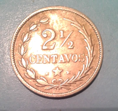 Dominican Republic 2 1/2 Centavos coin 1888. (6) - Image 1 of 2