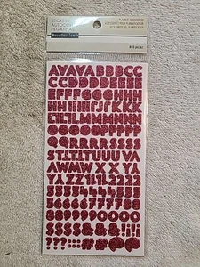Glitter Scritta Alfabeto Lettere Numeri Scrapbook Adesivi Ricordi - Foto 1 di 3